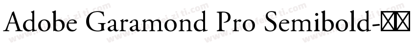 Adobe Garamond Pro Semibold字体转换